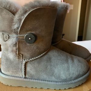 Grey UGG Bailey Button boots